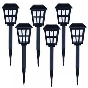 Solar Powered LED Path Light 5 Lumens 6 Pack Outdoor Decor